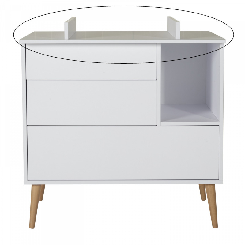 Quax Cocoon pelenkázó feltét komódhoz - Ice White