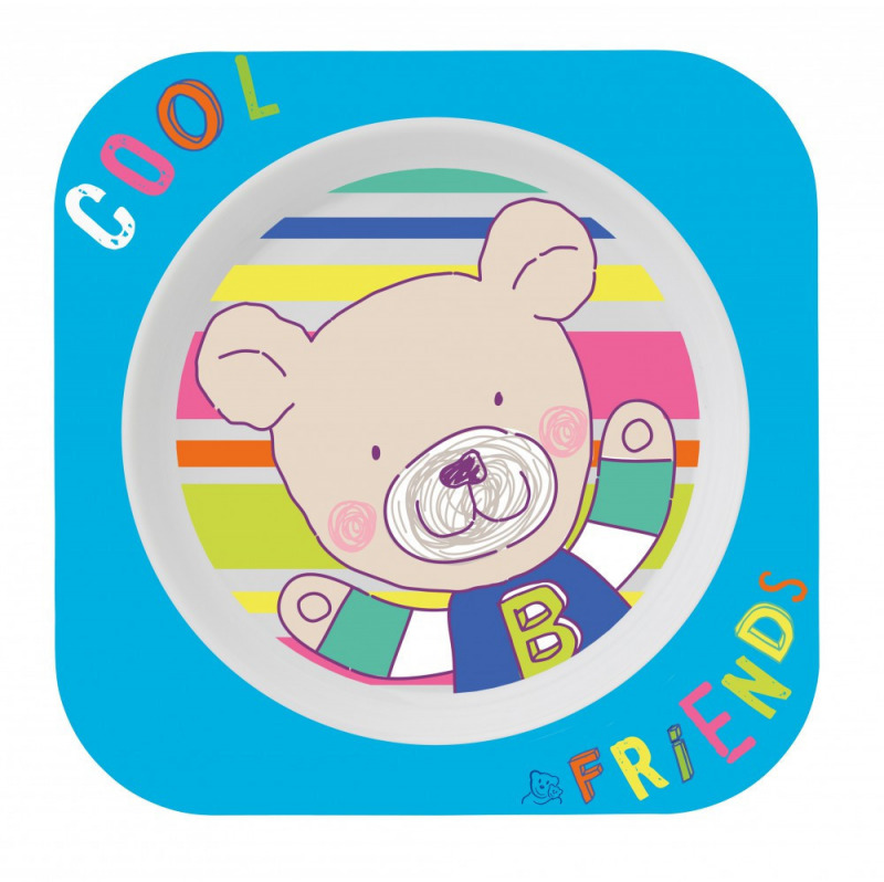 Rotho lapos tányér - Cool Friends akvamarin gyöngy