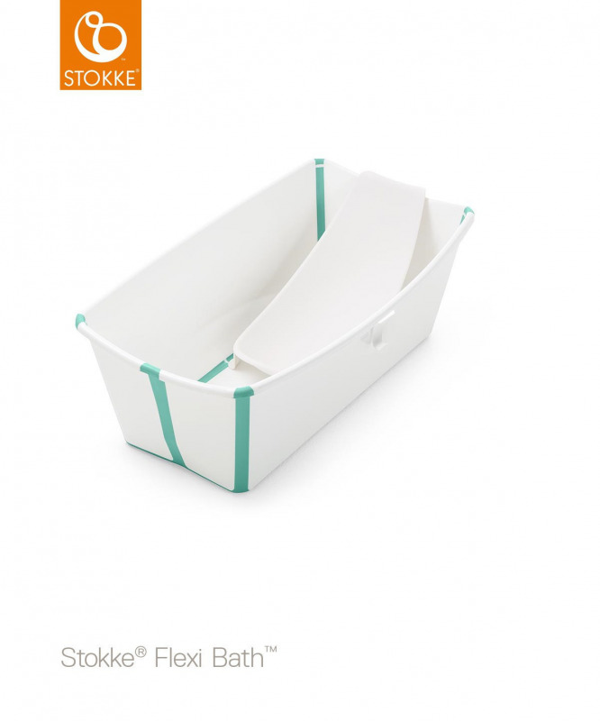 Stokke Flexi Bath újszülött szettel - White Aqua