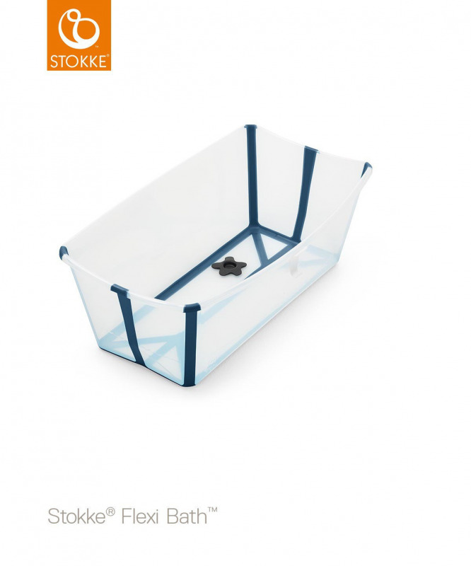 Stokke Flexi Bath - transparent blue