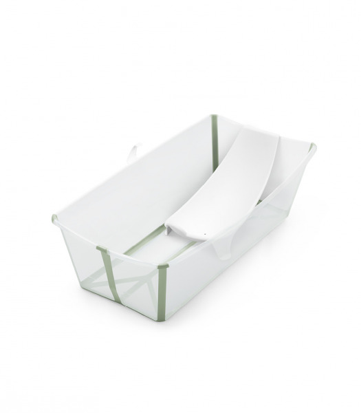Stokke Flexi Bath XL újszülött szettel - Transparent Green